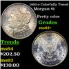 Image 1 : 1882-o Colorfully Toned Morgan Dollar $1 Grades Select+ Unc