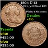 Image 1 : 1804 C-12 Draped Bust Half Cent 1/2c Grades vf++