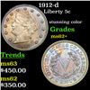 Image 1 : 1912-d Liberty Nickel 5c Grades Select Unc