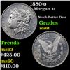 Image 1 : 1880-o Morgan Dollar $1 Grades BU+
