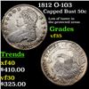 Image 1 : 1812 O-103 Capped Bust Half Dollar 50c Grades vf++