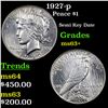Image 1 : 1927-p Peace Dollar $1 Grades Select+ Unc