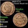 Image 1 : 1825 C-2 Classic Head half cent 1/2c Grades vf, very fine