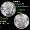 Image 1 : 1904-o Morgan Dollar $1 Grades GEM Unc