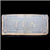 Image 3 : 1864 $10 Confederate Note, T-68 Grades f+