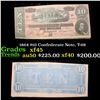 Image 1 : 1864 $10 Confederate Note, T-68 Grades xf+