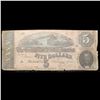 Image 2 : 1864 $5 Confederate Note, T-69 Grades vg+