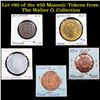 Image 1 : Lot #80 of the 450 Masonic Tokens from The Walter O. Collection