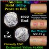 Image 1 : ***Auction Highlight*** AU/BU Slider Northern Nevada Shotgun Solid Date Peace $1 Roll 1922-p Virtual