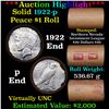 Image 1 : ***Auction Highlight*** AU/BU Slider Northern Nevada Shotgun Solid Date Peace $1 Roll 1922-p Virtual