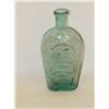 Image 1 : 6" AQUA DOUBLE EAGLE FLASK - 1/2 PINT W/ EAGL