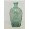 Image 2 : 6" AQUA DOUBLE EAGLE FLASK - 1/2 PINT W/ EAGL