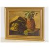 Image 1 : OIL ON CANVAS STILL LIFE OF FRUIT (LATE 19TH-