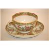 Image 2 : SET (5) ROSE CANTON HANDLED CUPS & SAUCERS