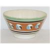 Image 2 : 5 5/8" MOCHA PEARLWARE BOWL W/ CATS EYE DECOR