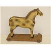 Image 1 : 19TH CENT. PAINTED HORSE PULL TOY - DAPPLED P