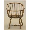 Image 2 : NEW ENGLAND SACK BACK WINDSOR ARM CHAIR W/ SH