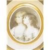 Image 2 : MINIATURE OVAL PAINTING ON IVORY OF SISTERS A
