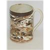 Image 2 : 6" MOCHA WARE PEARLWARE HANDLED TANKARD W/ 5