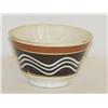 Image 2 : 4 1/2" MOCHA WARE PEARLWARE BOWL W/ WHITE TRA