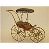 Image 2 : 19TH CENT. PAINT DECORATED BABY STROLLER - FA