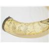 Image 2 : 19TH CENT. SCRIMMED POWDER HORN W/ 2 AMERICAN