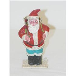 4 1/2" GERMAN SANTA CLAUS CANDY CONTAINER-PAI