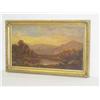 Image 1 : 19TH CENT. OIL ON CANVAS OF HUDSON RIVER SCHO