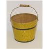 Image 2 : 19TH CENT. MUSTARD GRAIN PAINTED WOODEN PAIL