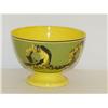 Image 2 : 3 1/8" FRENCH MOCHA WARE YELLOW GLAZED FOOTED