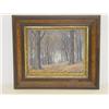 Image 1 : LOUISE M. KAMP OIL ON ARTIST BOARD OF FOREST