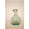 Image 2 : 3 7/8" FREE BLOWN CHESTNUT BOTTLE - AQUA W/ A