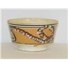 Image 2 : 5 1/4" MOCHA WARE CREAMWARE BOWL W/ TRI-COLOR