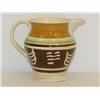 Image 1 : 4 1/2" MOCHA WARE CREAMWARE BOLSTER FORM CREA