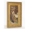 Image 1 : B. MICHLER OIL ON CANVAS OF LIBRARY W/ BOOKS,