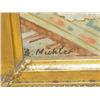 Image 3 : B. MICHLER OIL ON CANVAS OF LIBRARY W/ BOOKS,