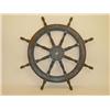 Image 1 : 19TH CENT. PAINTED SHIPS WHEEL - IRON BOUND W