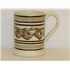 Image 2 : 4 3/4" MOCHA WARE CREAMWARE HANDLED TANKARD W