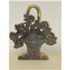 Image 2 : 8 7/8" CAST IRON BASKET FLOWERS DOORSTOP