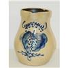 Image 1 : 9" DECORATED STONEWARE PITCHER - UNMARKED W/
