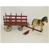 Image 1 : S.A. SMITH HORSE DRAWN CART TOY-19TH CENT. PO
