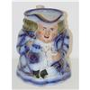 Image 1 : 19TH CENT. TOBY JUG - FLOW BLUE & LUSTRE WARE