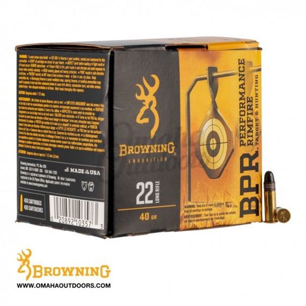 Browning BPR 22LR 40 Grain LRN - 400 Rds