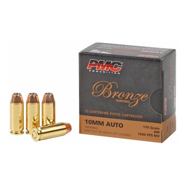 PMC BRNZ 10MM 170GR JHP - 25 Rds
