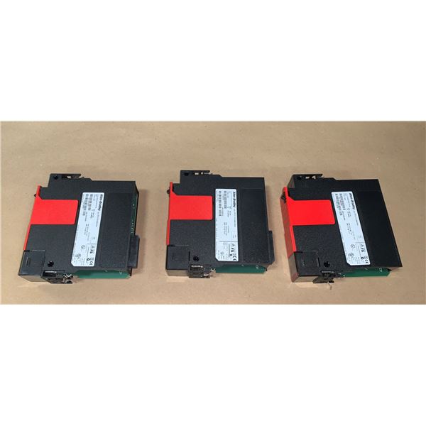 (3) - ALLEN BRADLEY 1756-L7SP LOGIX L7SP SIL 3 PLe SAFETY PARTNER MODULES