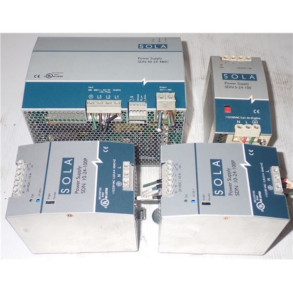 Lot of Sola Power Supplies