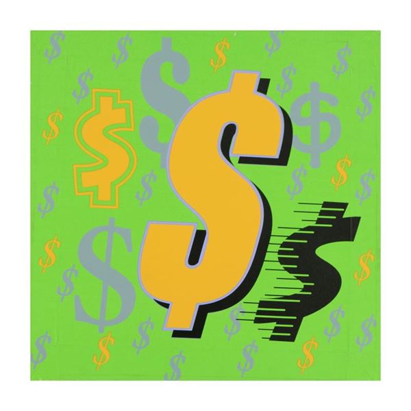 Steve Kaufman (1960-2010), "Dollar Sign" Limited Edition Hand Pulled Silkscreen
