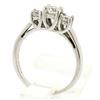 Image 9 : Classic 14k White Gold 0.45 ctw Three Stone F VS2 Round Diamond Engagement Ring