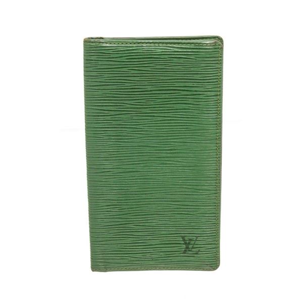 Louis Vuitton Green Epi Leather Long Card Wallet