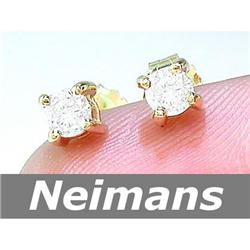 2.00 ct Yellow Sapphire & Diamond Earrings 14kt